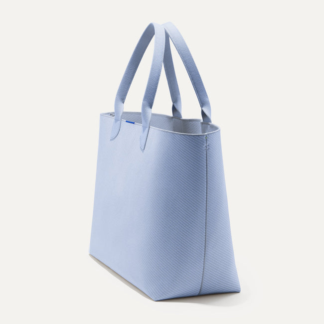The Lightweight Mega Tote in Robin Twill, shown from the side.