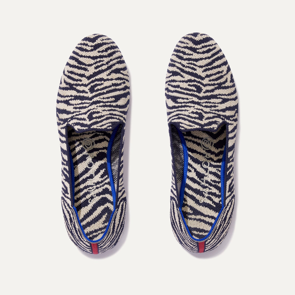 The Loafer in Navy Zebra | Women's Shoes | Rothy's