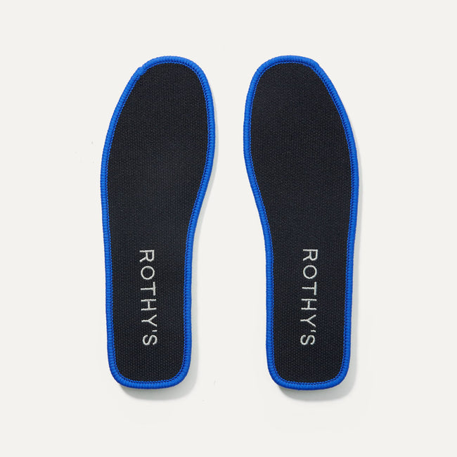 The Driver insole in Black shown in a top view.
