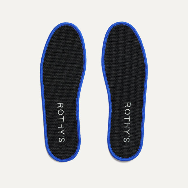 The Chelsea/Sneaker insole in Black shown in a top view.